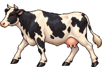A cow from the stampede